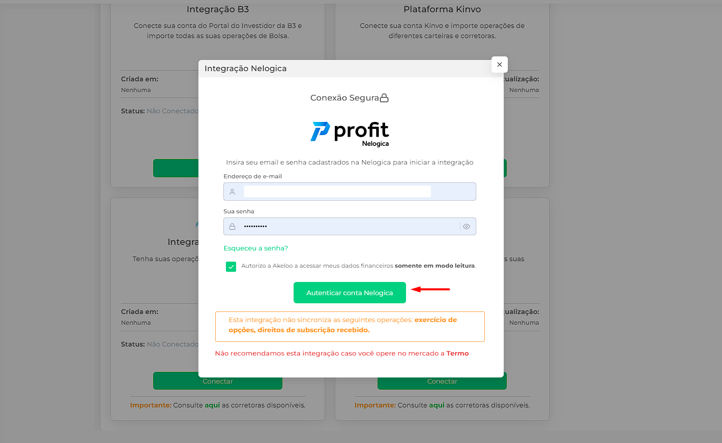 Como realizo a integração com o Profit – Akeloo