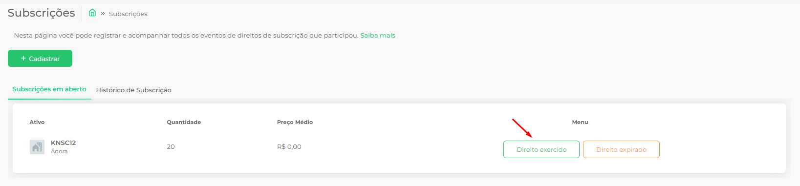 Subscrição